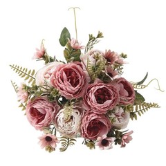 Colorful Faux Peony Arrangement Perfect Floral Decoration for All for OCCASIONS
