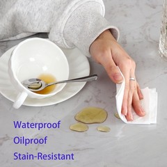 Clear Vinyl Tablecloth Protector Waterproof/Oil-Proof Plastic Square Transparent