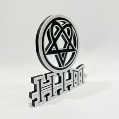HIM Band Heartagram 3D Printed Sign – Gothic Rock Display Plaque Gift for Fans