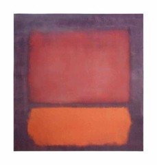 MARK ROTHKO Untitled (1962) 47″ x 45″ Poster 1998 Modernism Red, Orange, Purple