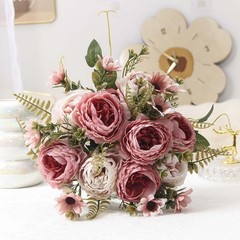 Colorful Faux Peony Arrangement Perfect Floral Decoration for All for OCCASIONS