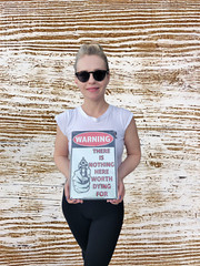 8″ x 12″ Metal Tin Sign (WARNING THERE IS NOTHING HERE WORTH DYING FOR) Classic