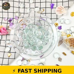 FANTIAN 1lb Clear Glass Beads for Vases – 100 Pcs