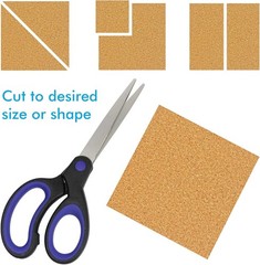 Self-Adhesive Cork Squares 4×4 Inches Cork Backing Sheets Cork Tiles Coasters