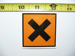 INTERSECTION CROSSING SMALL STICKER DECAL FUN FUNNY SCRAPBOOKING NOVELTY