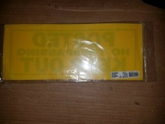 6 in. x 15 in. Posted No Trespassing Keep Out Sign