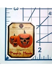 PUMPKIN HEADS SMALL STICKER DECAL WITCHCRAFT POTION SPELL WITCH GOTH
