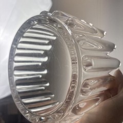 ORREFORS Vintage Signed Crystal Princess Crown Bowl Sweden 6.5″ Wide