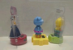 Lot Of 3- Solar Dancing Figures- Snow White, Chick, Hippo NEW