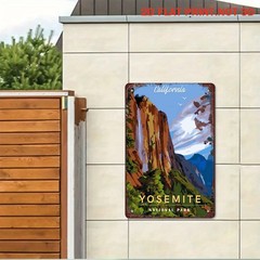Yosemite National Park California Vintage Metal Sign Rustic Home Wall Decoration