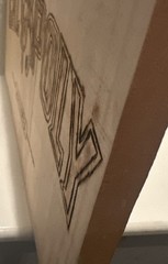 Cal Poly Mustangs Wooden Fire Branded Wall Art 17.75 in by 12in