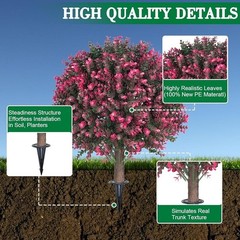Artificial Boxwood Topiary Ball Tree Outdoor Indoor Decor Easy Care Install New
