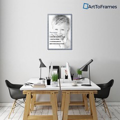 ArtToFrames Custom Picture Poster Frame Blue Deep Periwinkle 1.5″ Wide Wood