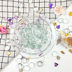 FANTIAN 1lb Clear Glass Beads for Vases, 100 Pcs 1 Pound,