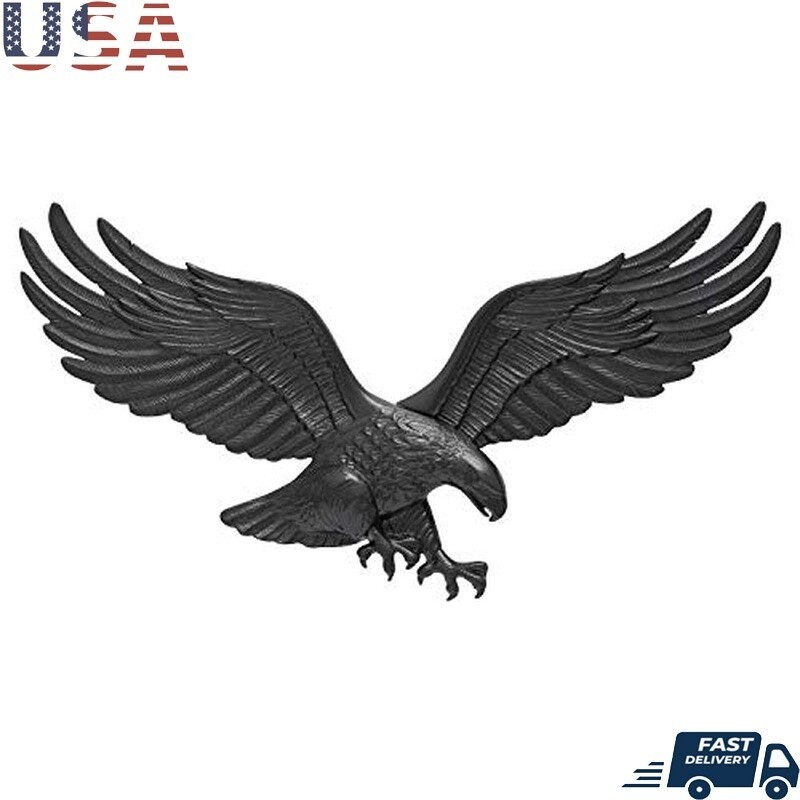Decorative Wall Eagle 29in Majestic Home Accent Indoor Outdoor Display Black New