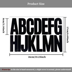 3 Inch Letter Number Sticker,Self Adhesive and Waterproof Vinyl Letters