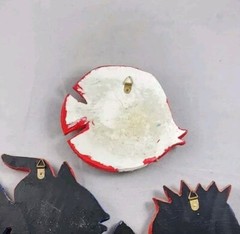 Glitter Fish Resin Wall Art Figures – Set of 3