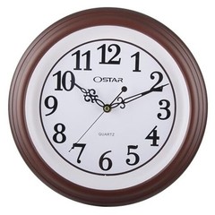 Silent Rustic Wall Clock, Battery Operated, Vintage 12 Inch Round Clock,