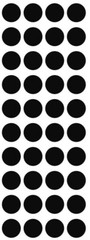 3/4″ Black Round Label Dots Stickers Color Coding Inventory 3/4 Inch Dot