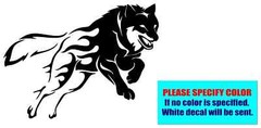 Wolf Running #080 Vinyl Decal Sticker Car Truck Window Bumper Various Sizes