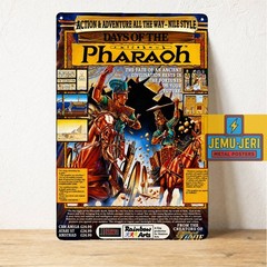 Days of the Pharaoh Metal Poster Sign 20x30cm Retro Amiga Gaming Wall Art