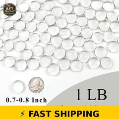 FANTIAN 1lb Clear Glass Beads for Vases – 100 Pcs