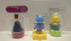 Lot Of 3- Solar Dancing Figures- Snow White, Chick, Hippo NEW