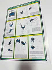 1984 Vintage Bruce Algra Weight Training (set of 7 posters)- Fitnus Chart Series