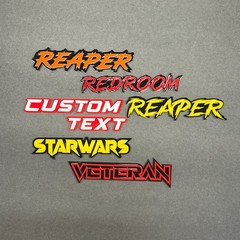 Custom Lazer-Cut Acrylic Car Emblem Badge MULTI COLOR Customized Text Names!
