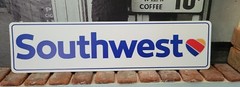 Southwest airlines aluminum sign 6″ x 24″