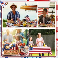 8 Inch 250 Years Anniversary Table Decorations 250th Years Wooden Sign American