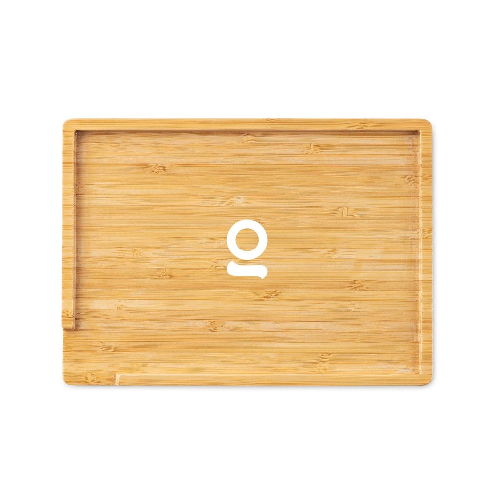 Bamboo Tray, Small (9×6 in), Mini Wooden Tray with Small Rolling Surface