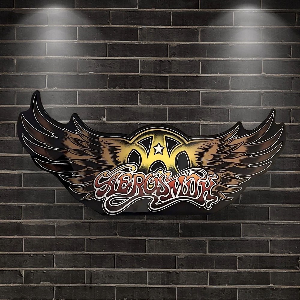 Aerosmith Wings Lightbox Band Rock N’ Roll Vinyl Pinball Topper