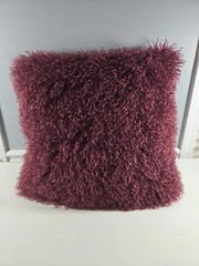 Threshold 24×24 Purple Shag Decorative Throw Pillow Super Soft NEW