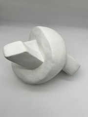 Knot Resin Statue Creative Twist Crafts Knot Sculpture Decor White 6.5×10”
