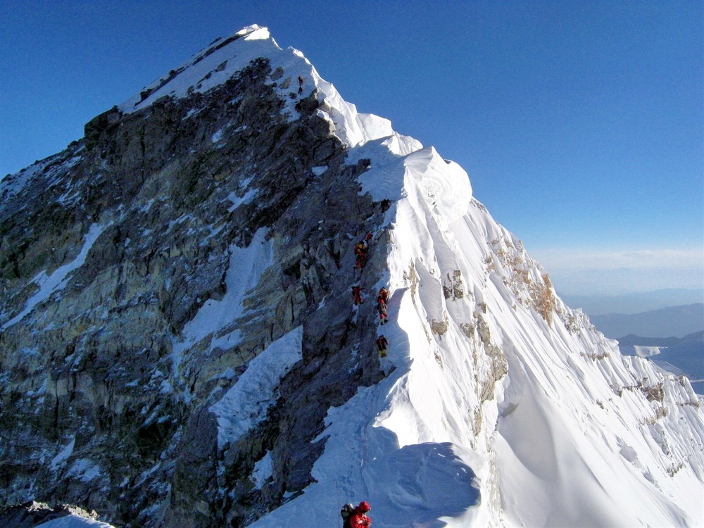 Mount Everest Step Climbers GLOSSY POSTER PICTURE PHOTO PRINT BANNER 14426
