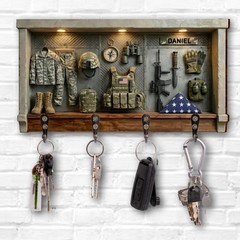 A Hero’s Journey Military Uniform And Tactical Gear Personalized Key Holder