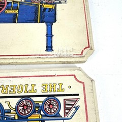Vintage Train Wall Plaques Set Gen’l Washington 1836 Tiger Wood Railroad Decor