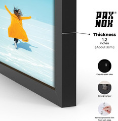 WOOD Black A2 Frame Display 16.5 X 23.4 Inch Posters and Pictures – Horizontal a