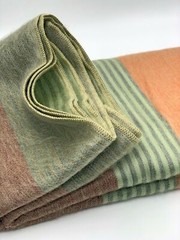 SOFT & WARM STRIPED ALPACA LLAMA WOOL BLANKET PLAID 90″x70″ QUEEN BED SOFA COUCH