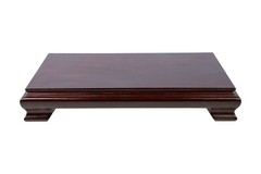Beautiful Chinese Rectangular Wooden Stand Vase Base 5.5″x6.5″ to 10″x15″
