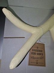 Decorative Faux Antler Resin 15 Inch Long White
