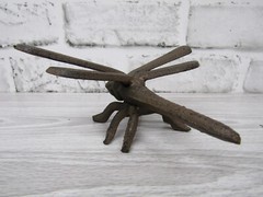 Rustic Style Lifelike Cast Iron Dragonfly Dragon Fly Insect Figurine 4.25 Inch