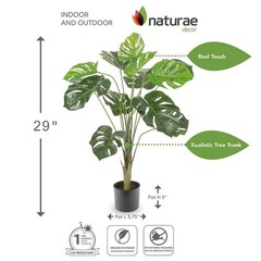 NATURAE DECOR Artificial 29 in. Monstera Indoor and Outdoor Plants