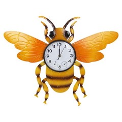 Unique Outdoor Clock Silent None-Ticking, Outdoor Wall Clock with Thermometer…