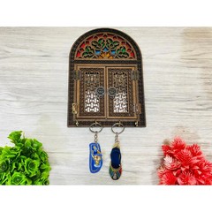 Wall Mounted KEY HOLDER antique mirror for wall Home Decoration wall hanging Gif