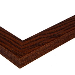 ArtToFrames 1.5″ Custom Poster Frame Brown Walnut Stain on Oak Wood 4105 Large