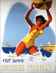 Vintage California Travel Poster Reproduction Metal Sign FREE SHIPPING USA Made