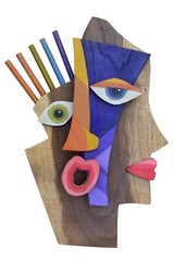 Kimmy cantrell ambigram two face wood art sculpture wall decor wall Hanging