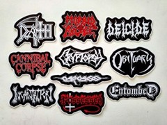 Death Metal Sticker Pack (10) SET 1 black extreme punk grindcore crust cvlt